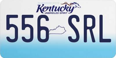 KY license plate 556SRL