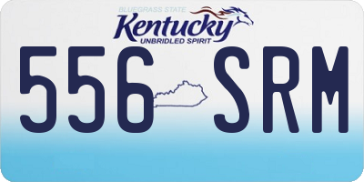 KY license plate 556SRM