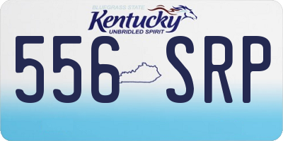KY license plate 556SRP