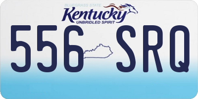 KY license plate 556SRQ