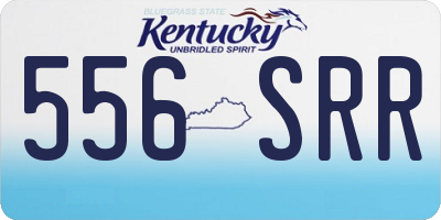 KY license plate 556SRR