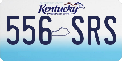 KY license plate 556SRS