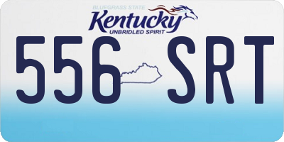 KY license plate 556SRT