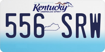 KY license plate 556SRW