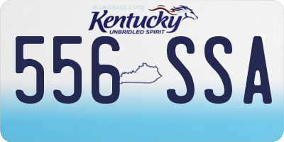 KY license plate 556SSA