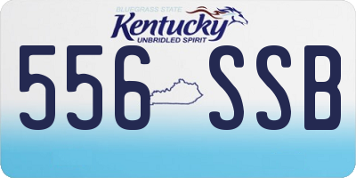 KY license plate 556SSB