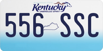 KY license plate 556SSC