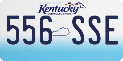 KY license plate 556SSE