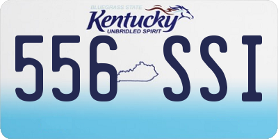 KY license plate 556SSI