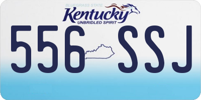 KY license plate 556SSJ
