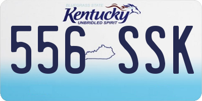 KY license plate 556SSK