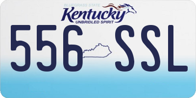 KY license plate 556SSL