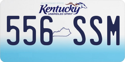 KY license plate 556SSM