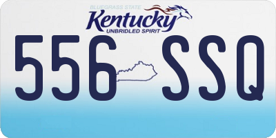 KY license plate 556SSQ