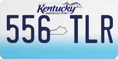 KY license plate 556TLR
