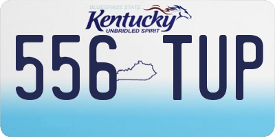 KY license plate 556TUP