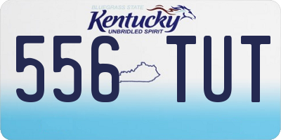 KY license plate 556TUT