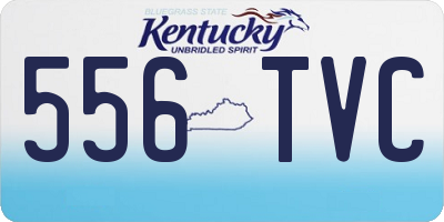 KY license plate 556TVC