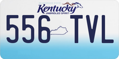 KY license plate 556TVL