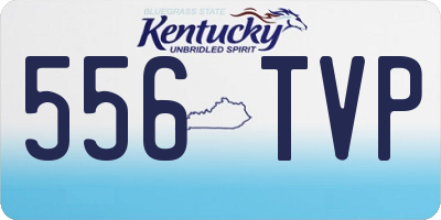 KY license plate 556TVP