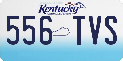 KY license plate 556TVS