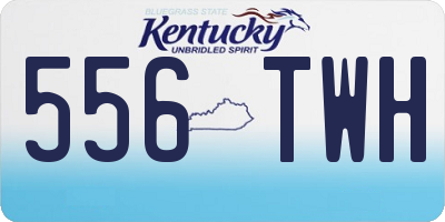 KY license plate 556TWH