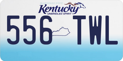 KY license plate 556TWL