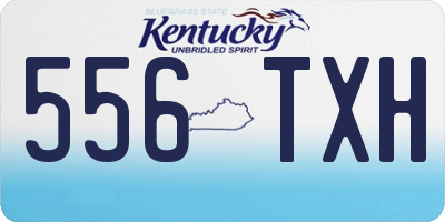 KY license plate 556TXH