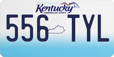 KY license plate 556TYL