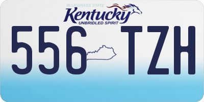 KY license plate 556TZH