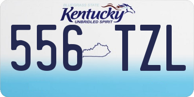 KY license plate 556TZL