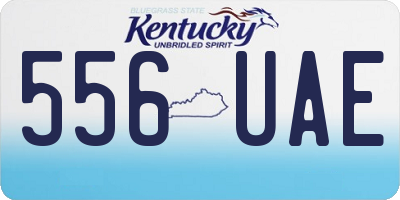 KY license plate 556UAE