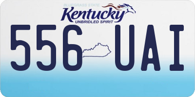 KY license plate 556UAI
