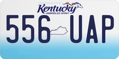 KY license plate 556UAP