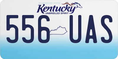 KY license plate 556UAS