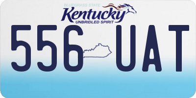 KY license plate 556UAT