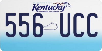KY license plate 556UCC