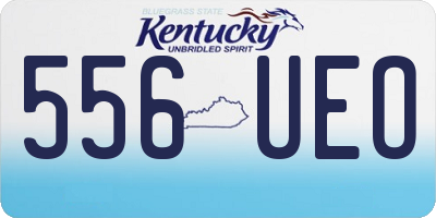 KY license plate 556UEO