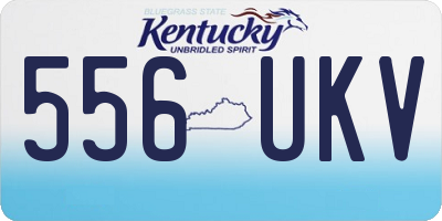 KY license plate 556UKV