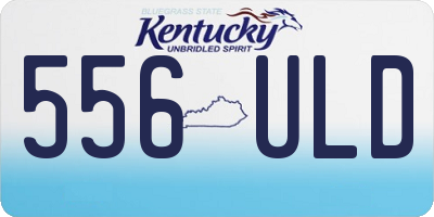 KY license plate 556ULD
