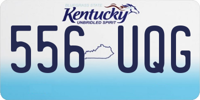 KY license plate 556UQG