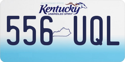 KY license plate 556UQL