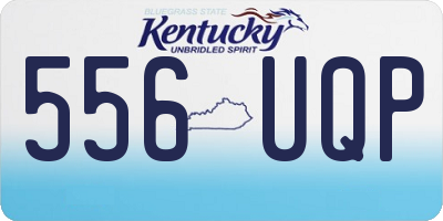 KY license plate 556UQP