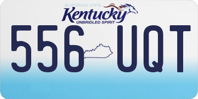 KY license plate 556UQT
