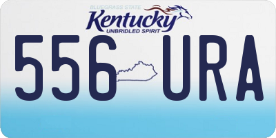 KY license plate 556URA