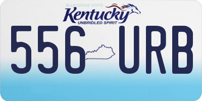 KY license plate 556URB