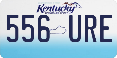 KY license plate 556URE