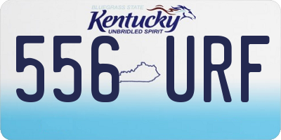 KY license plate 556URF