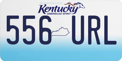 KY license plate 556URL