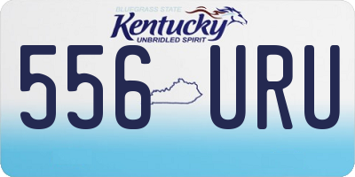 KY license plate 556URU